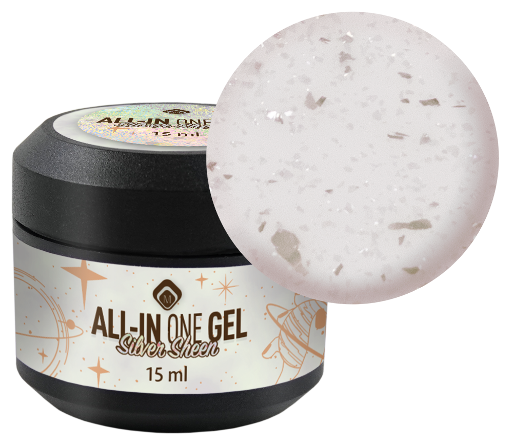 All-In One Gel Silver Sheen
