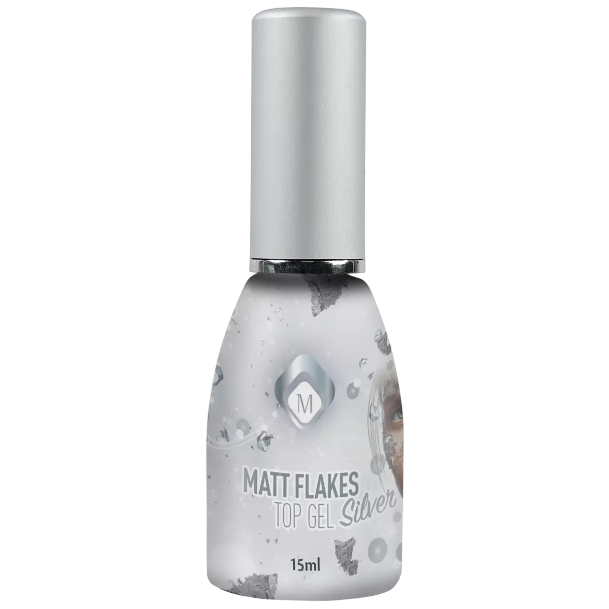 Matt Flakes Top Gel Silver
