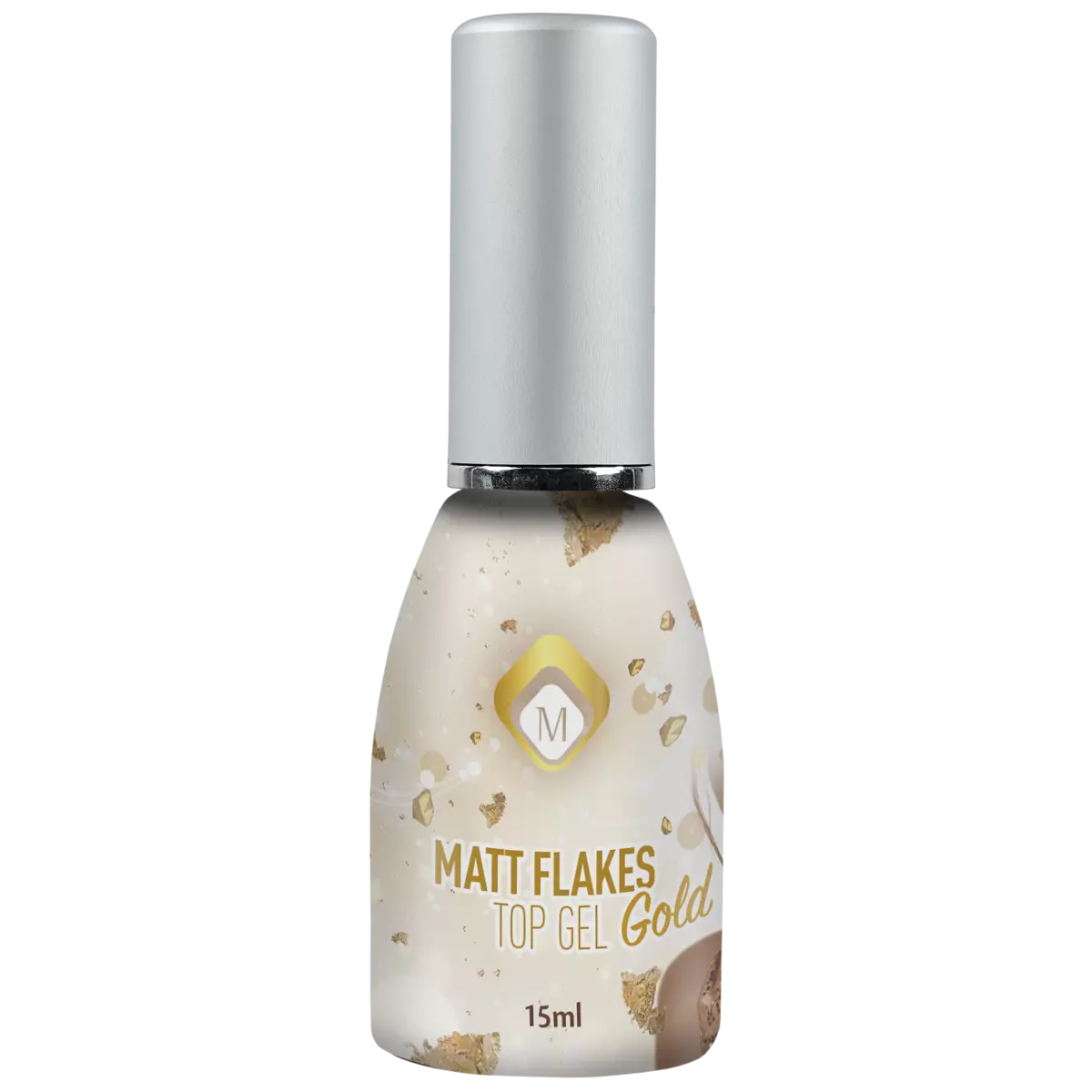 Matt Flakes Top Gel Gold
